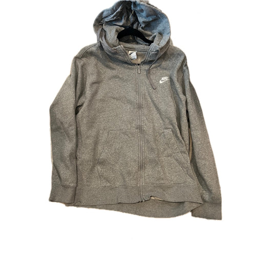 Nike Gray Zip Up Hoodie Mens L