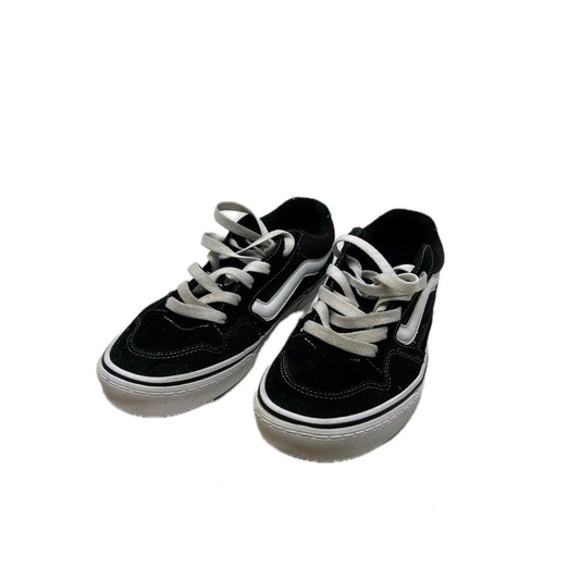 VANS Low Top Black White Skate Sneakers Mens 9.5