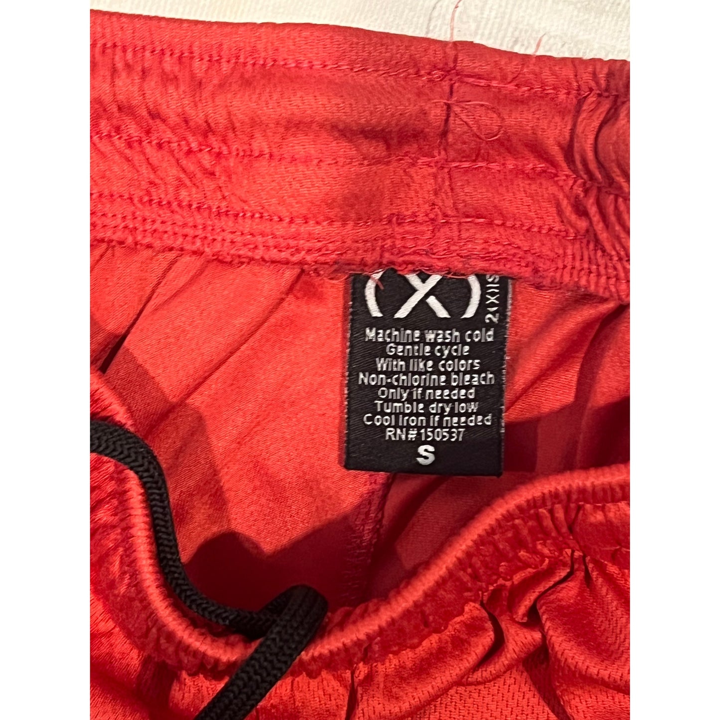(X) Red Basketball Shorts Mens Small