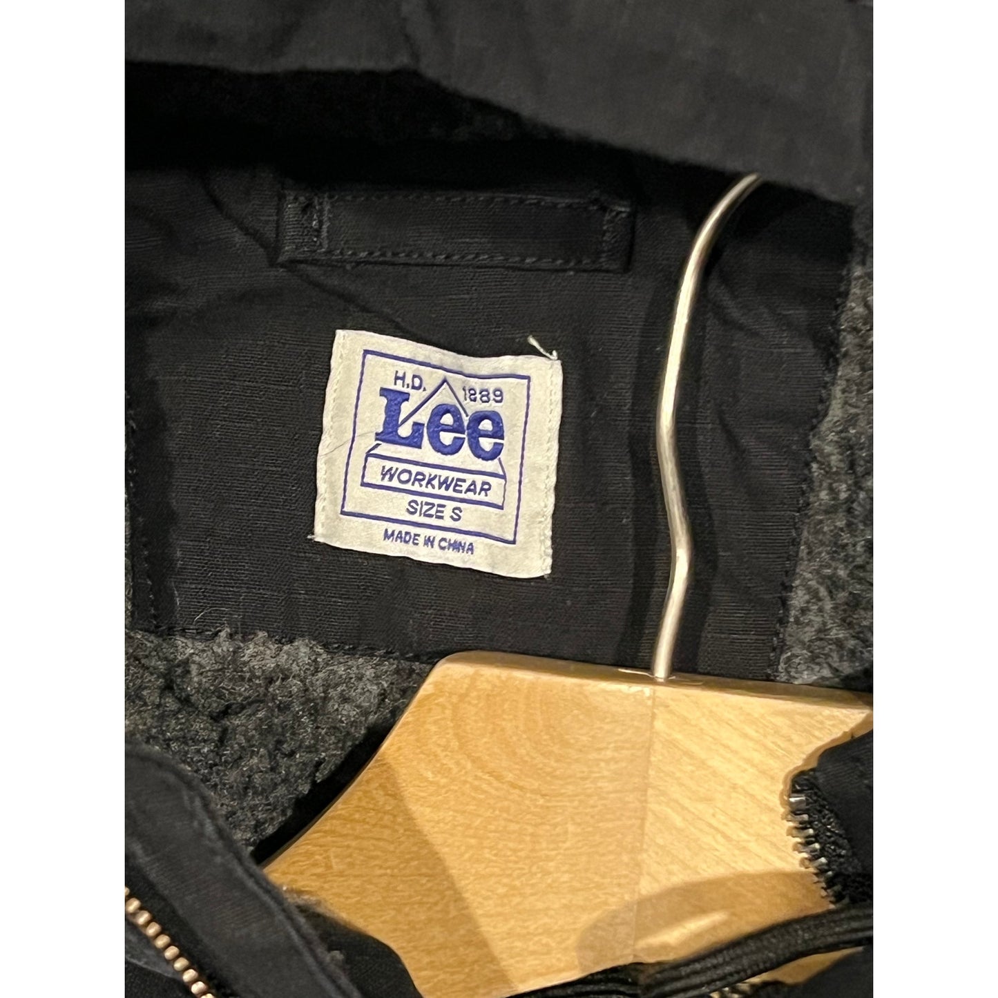Lee Workwear Hooded Insulated Denim Jacket Mens S