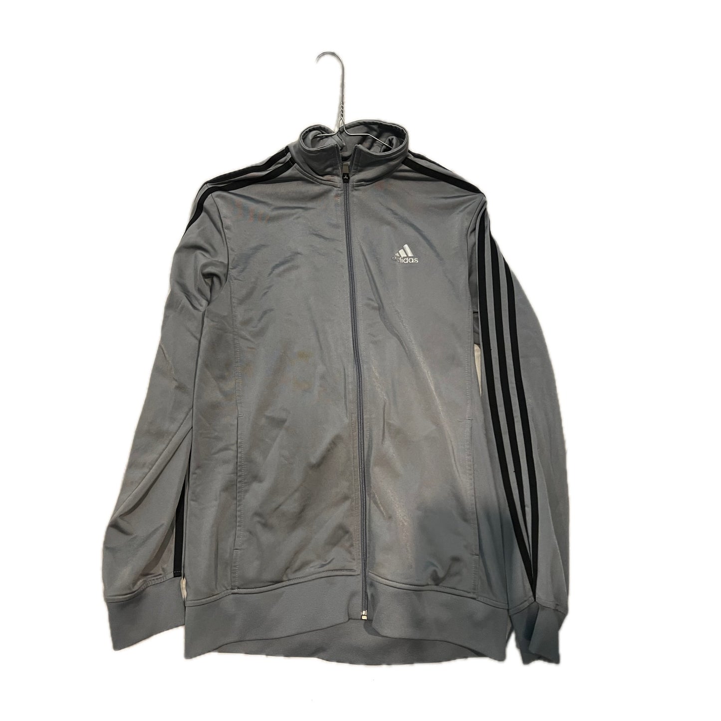Adidas Gray Full ZIp Track Jacket Mens Small