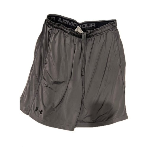 Under Armour Loose Gray Black Running Shorts Mens L