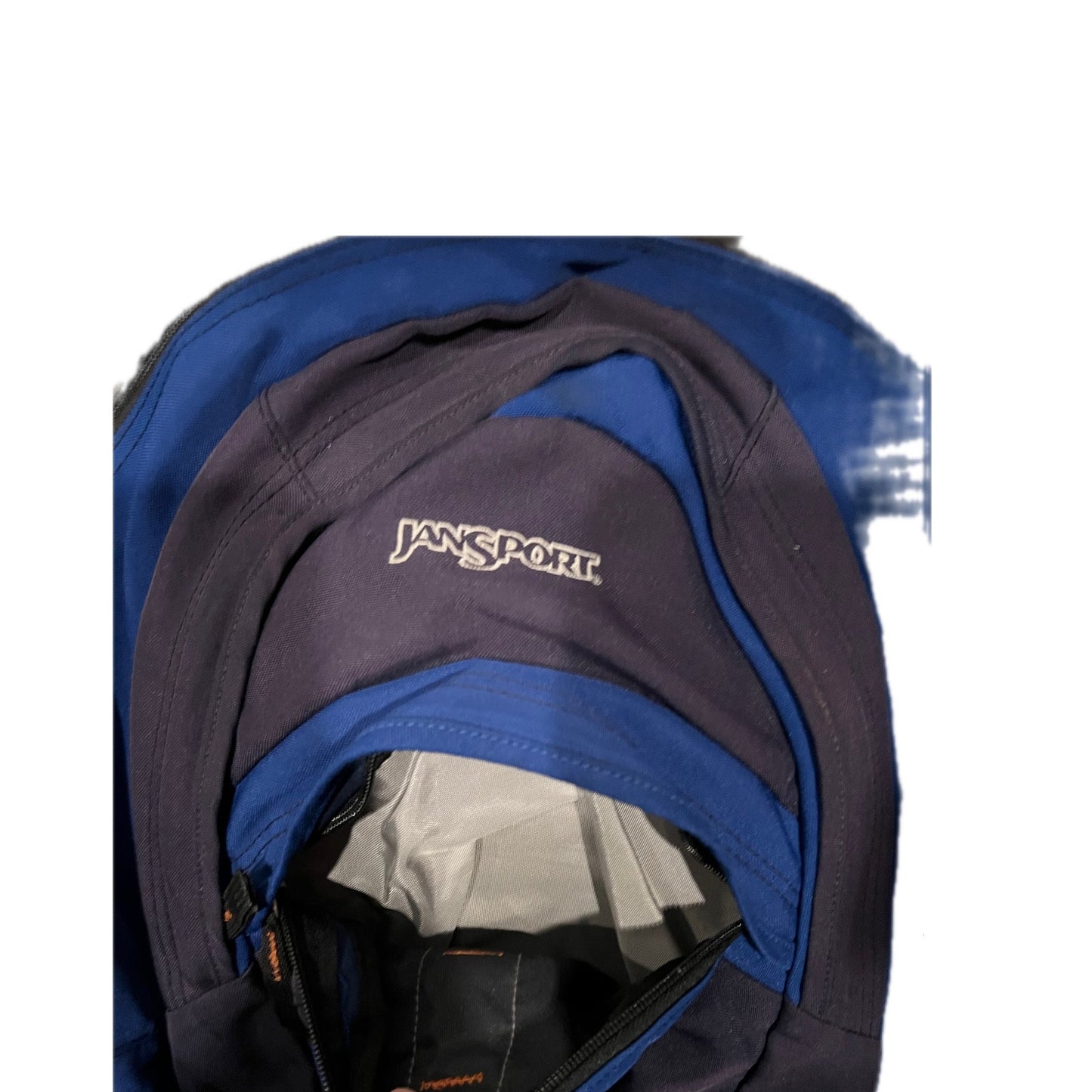Sac à dos JanSport Vintage à 3 sections bleu, gris et noir