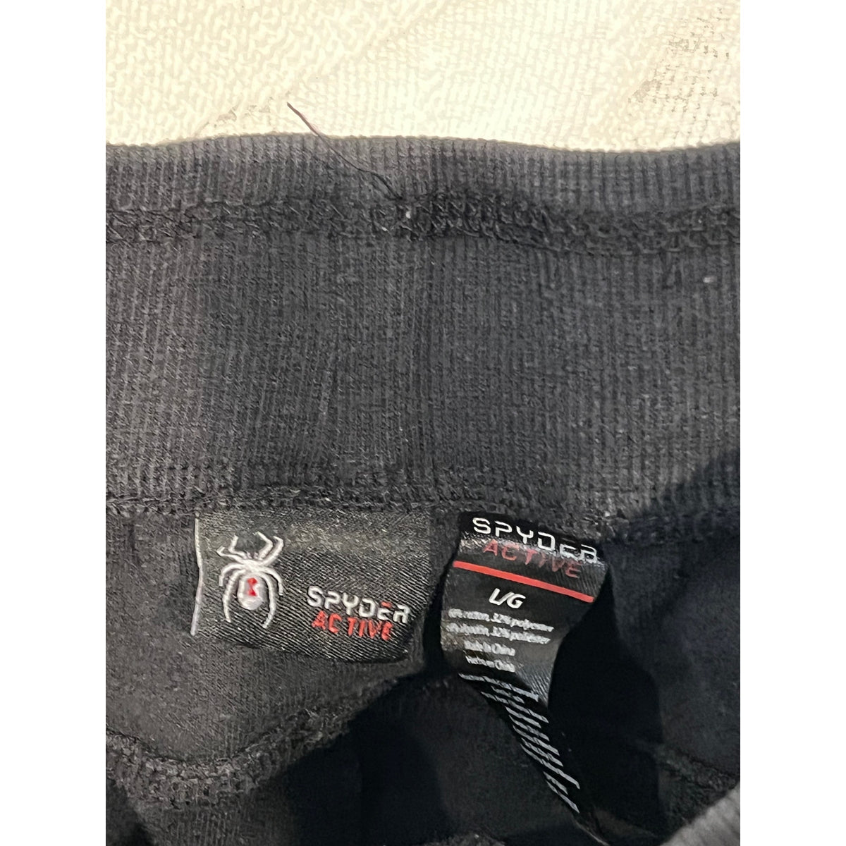 Spyder Black Cuffed Zip Pocket Sweatpants Mens Large