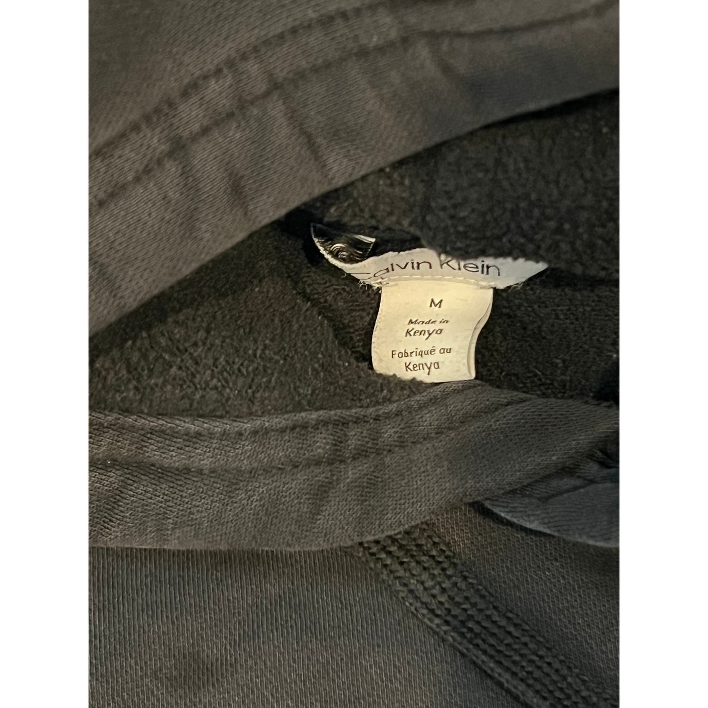 Sweat à capuche Calvin Klein noir