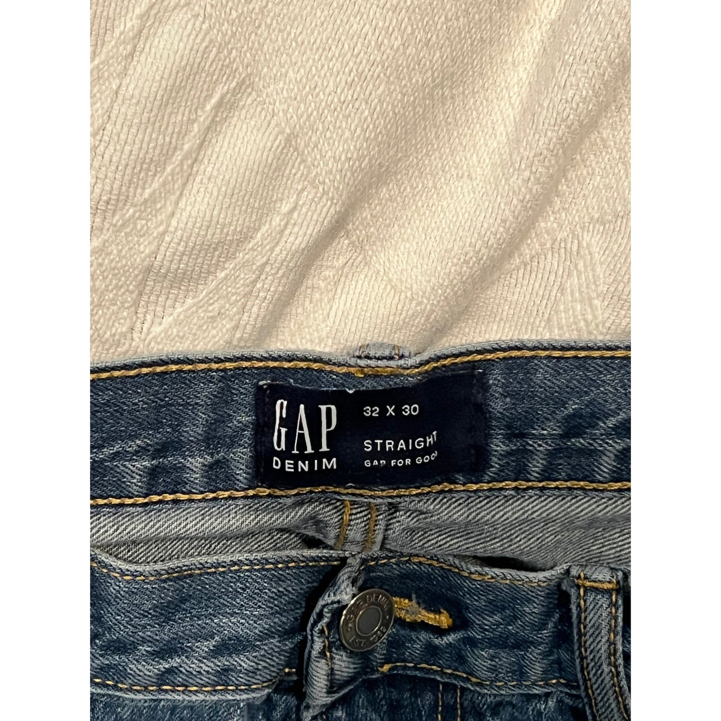 Gap Denim Blue Straight Cut Jeans Mens 32x30