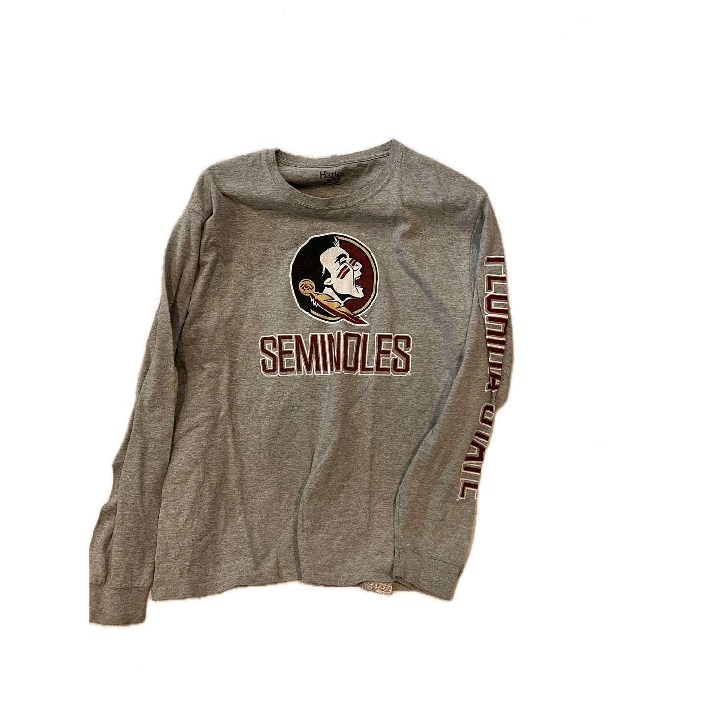 Hanes Florida State Seminoles Long Sleeve Shirt Mens Large