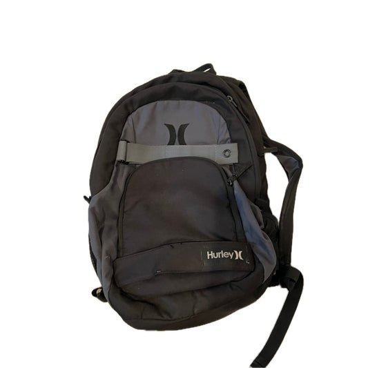 Hurley Black Gray Skater Backpack