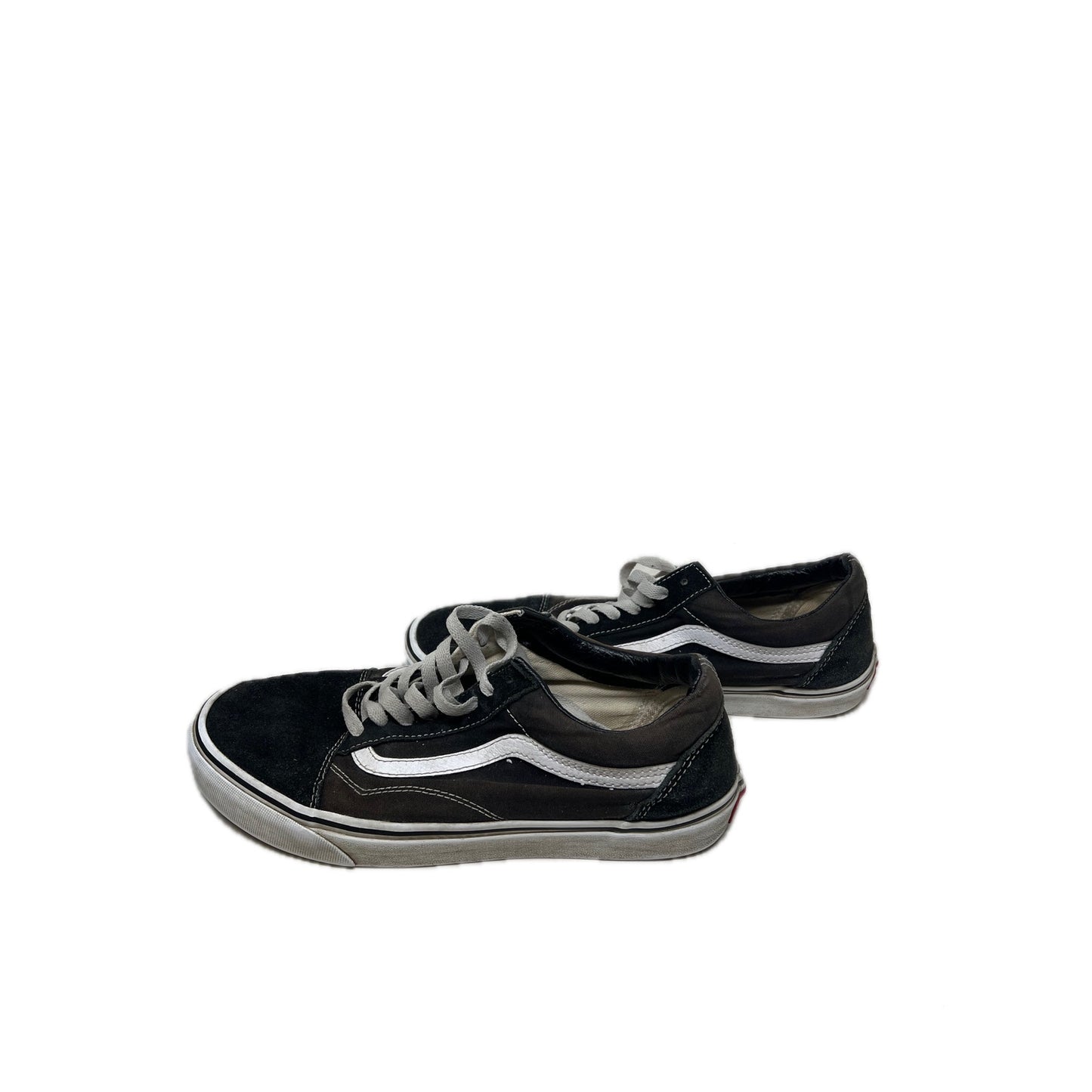 Vans Old Skool Black Suede w Leather Stripe Mens 9.5