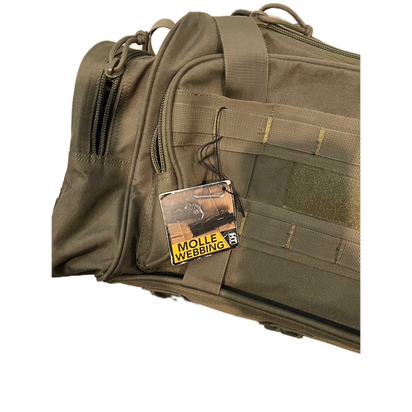 Highland Tactical Canvas Drab Green 31L Duffel 22"x12"x10"