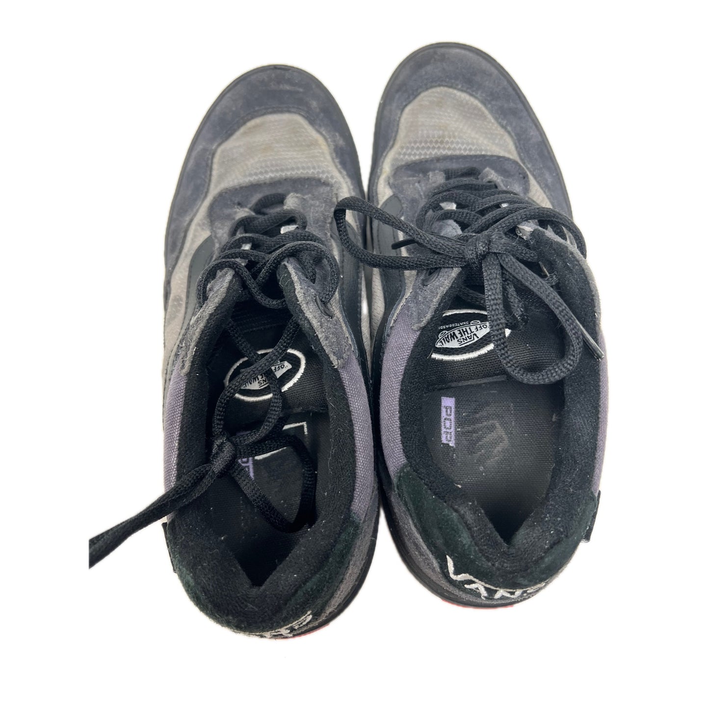 Vans Off The Wall Gray Black Sneakers Mens Size 9