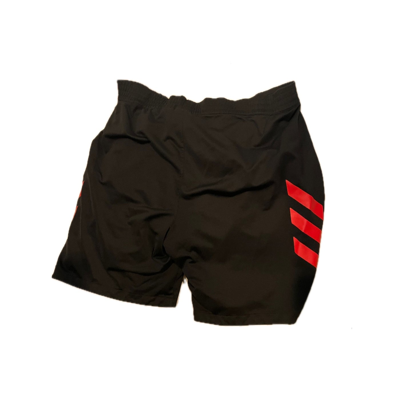 Adidas Black Red Three Stripe Athletic Shorts Mens XXL