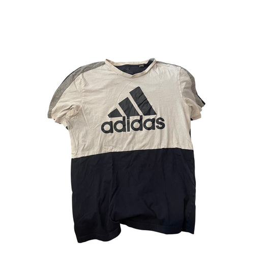 T-shirt Adidas noir blanc pour homme, grande taille