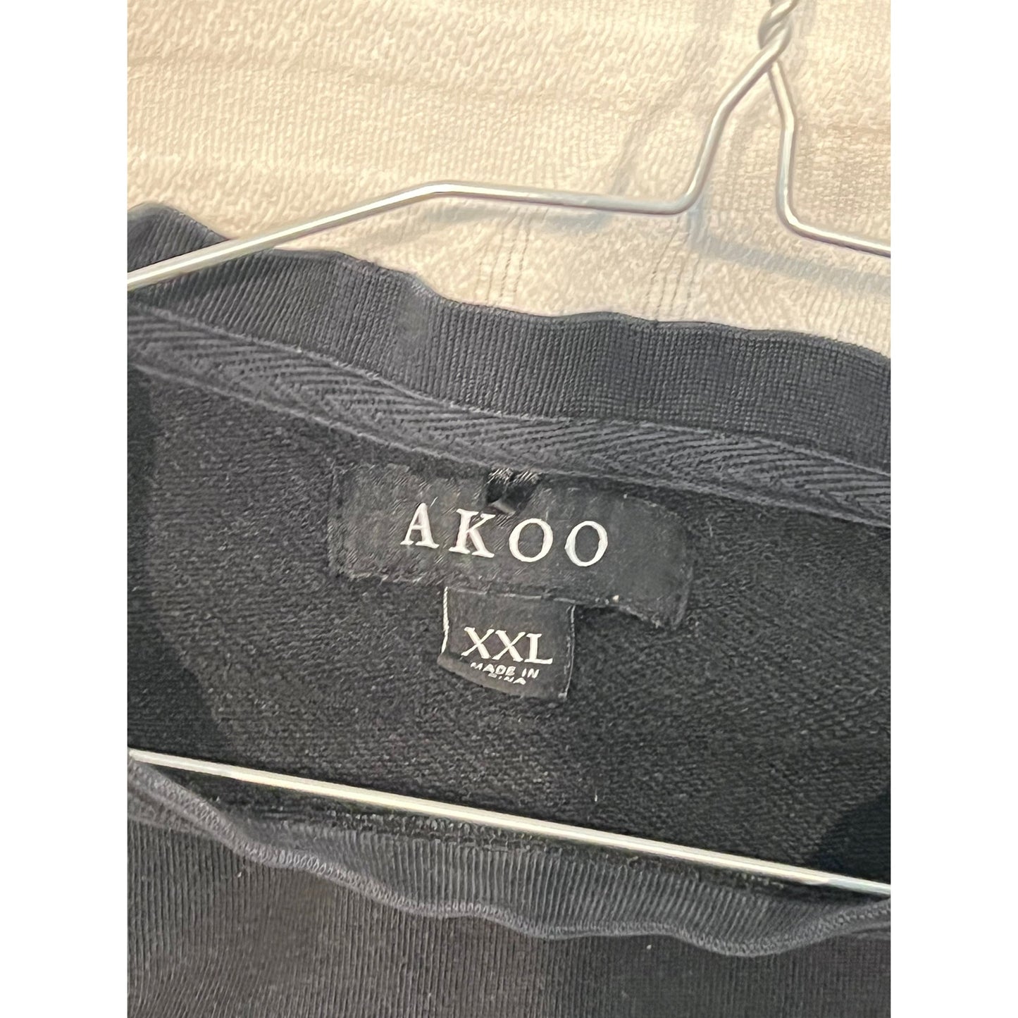 Akoo Black Taking of Oneself Crewneck Sweatshirt Mens XXL