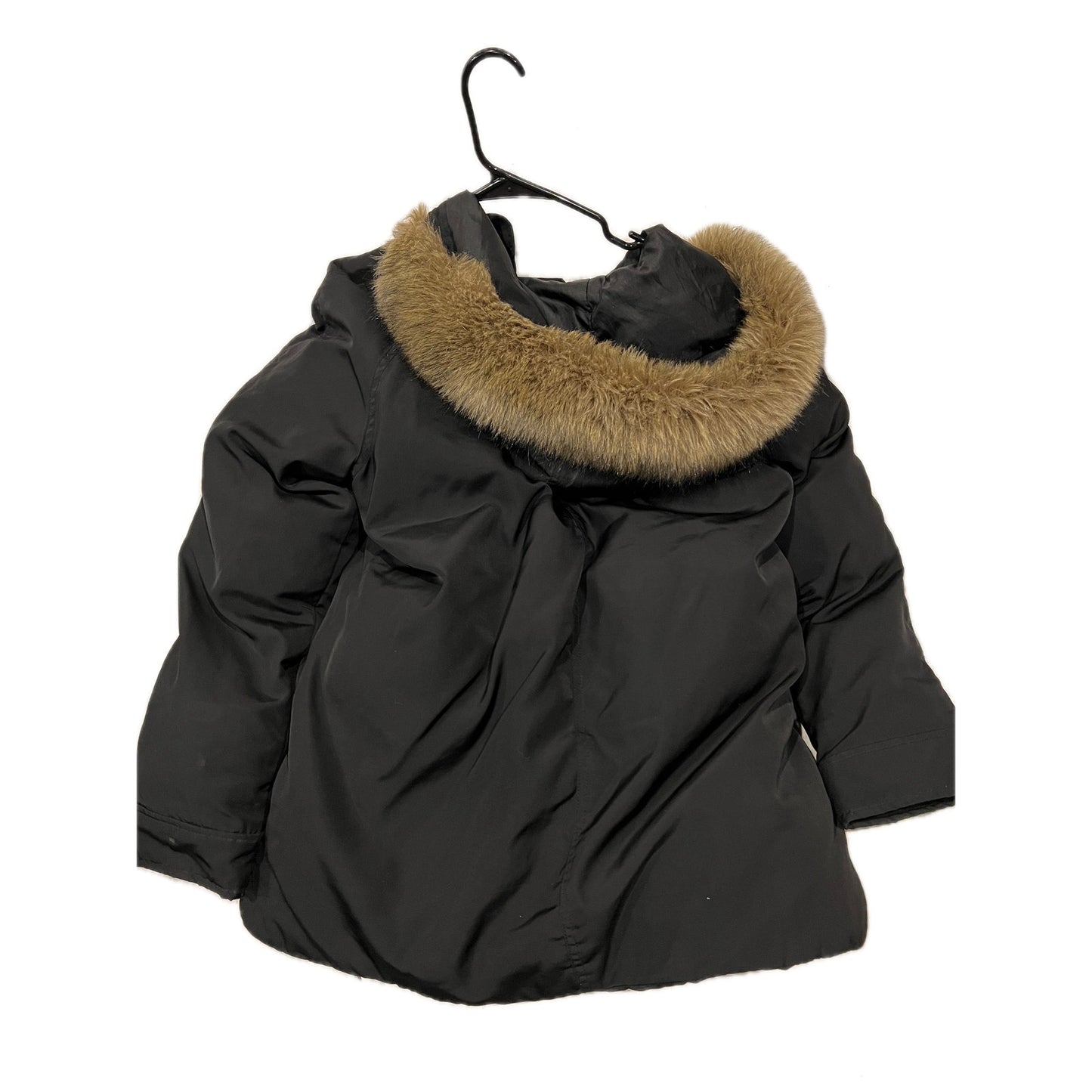Old Navy Thigh Length Hooded Faux Fur Parka Jacket Womans L