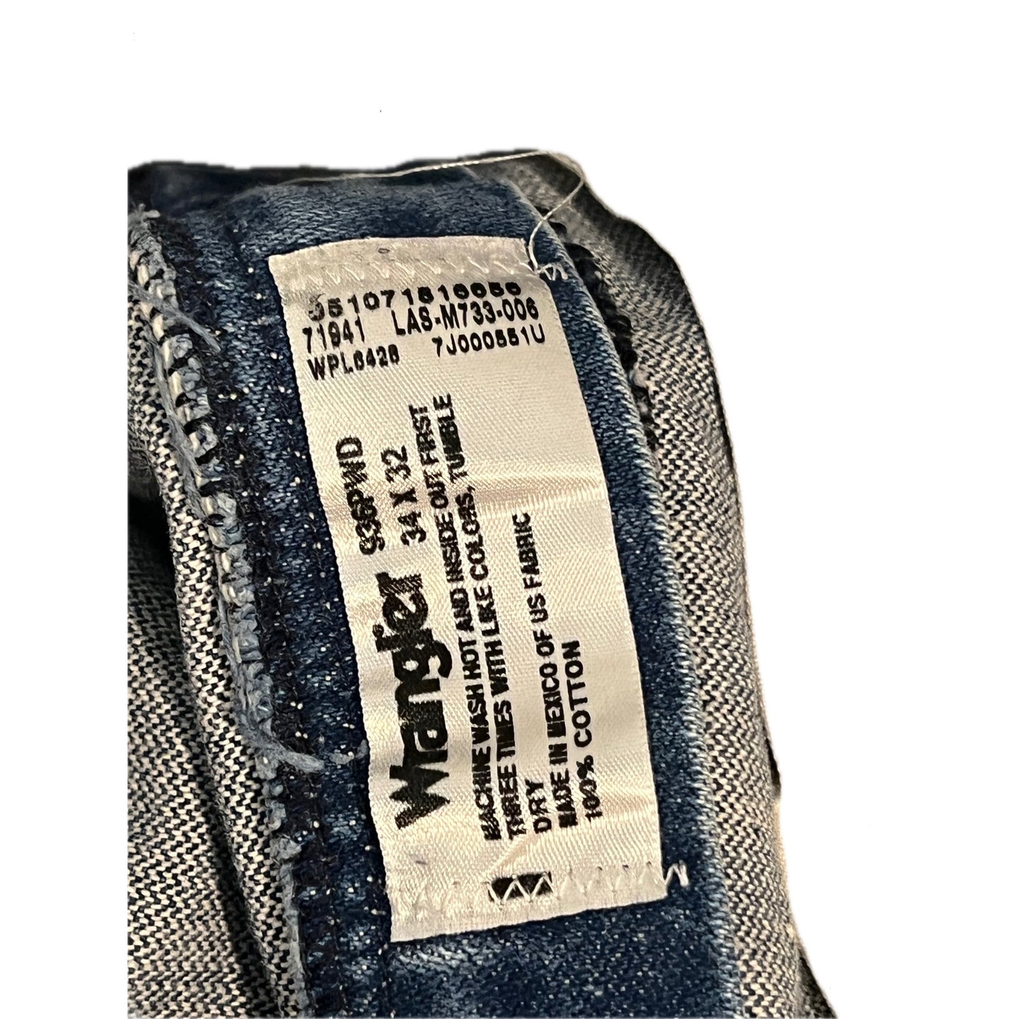 Wrangler Relaxed Blue Jeans Mens 34x32