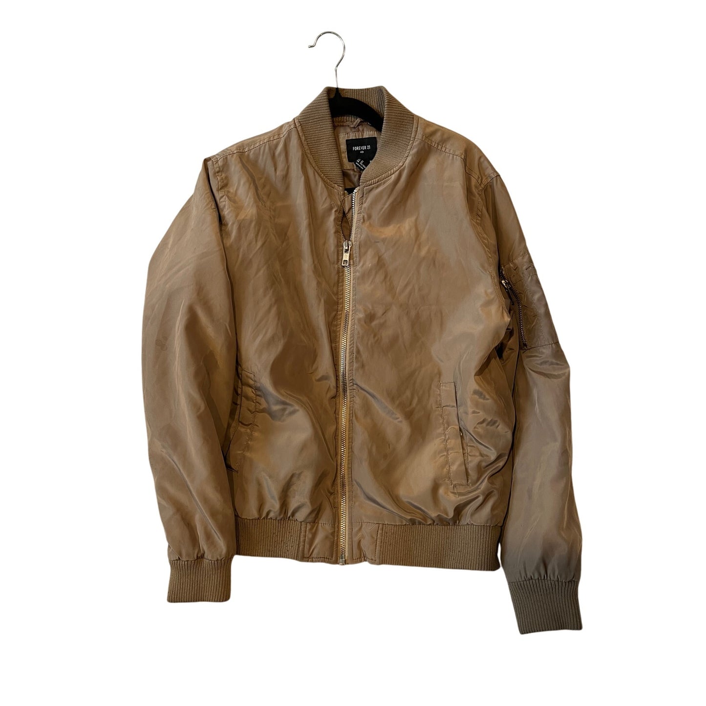 Forever 21 Brown Bomber Jacket Mens M