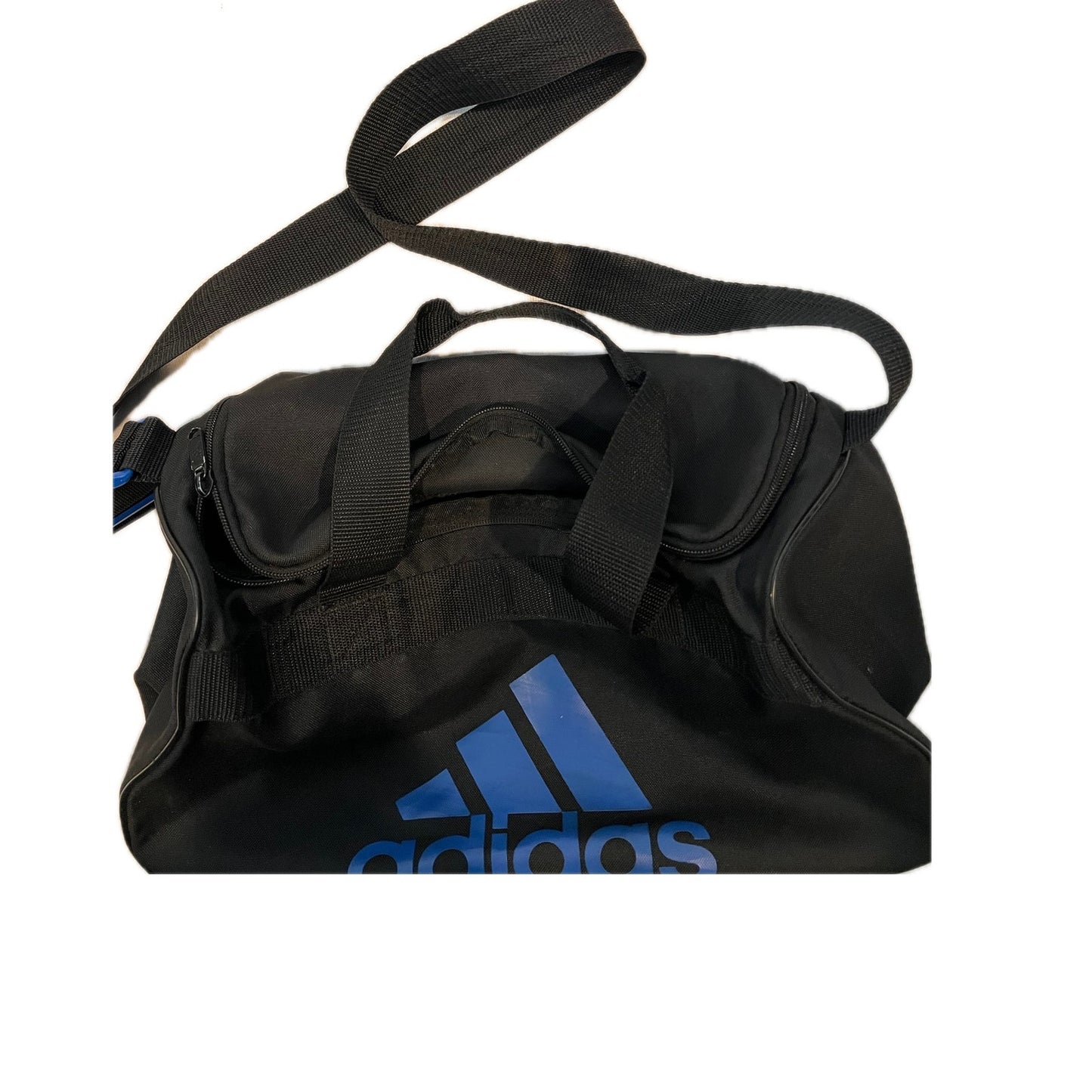 Adidas Defender Small 16"x10"x8" Black Purple Duffel Gym Bag