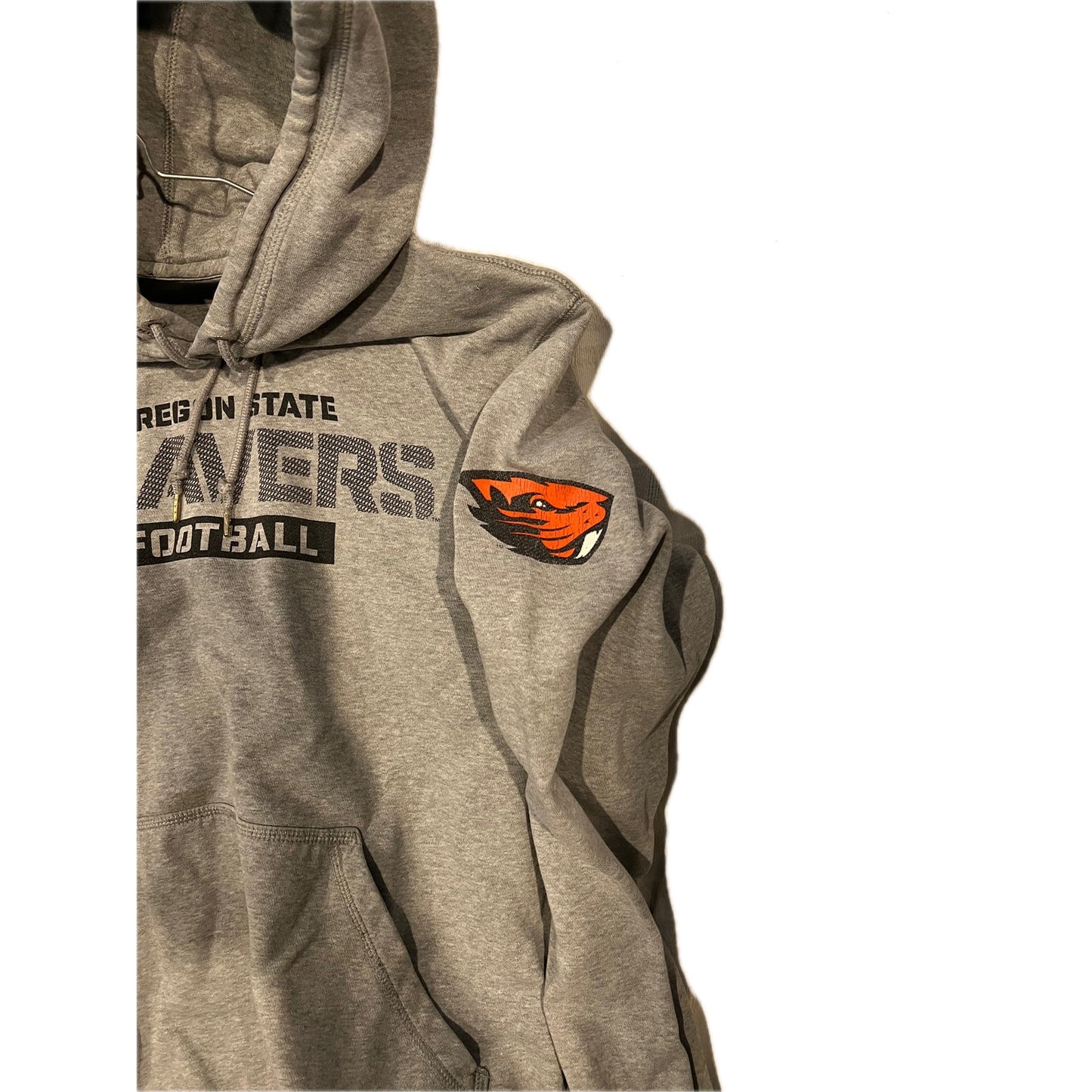 Sudadera con capucha Nike, gris, Oregon State Beavers, para hombre, talla L