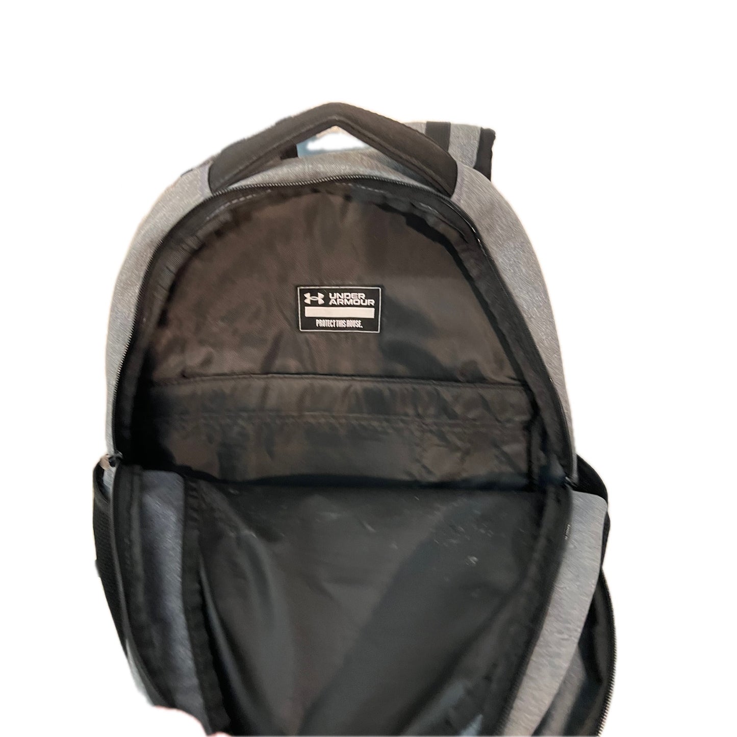Under Armour Gray Black Hustle 6.0 Backpack