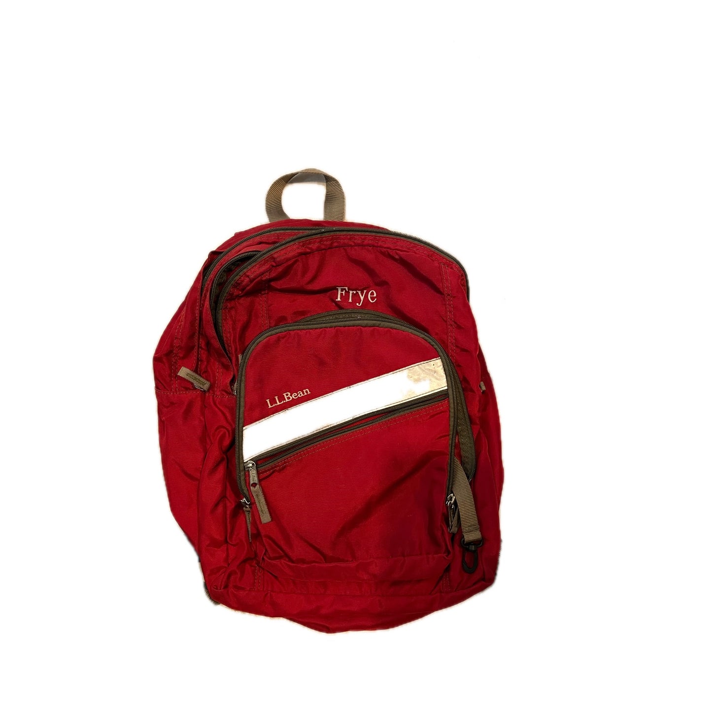 Sac à dos 31L LL Bean rouge et noir avec logo d'entreprise