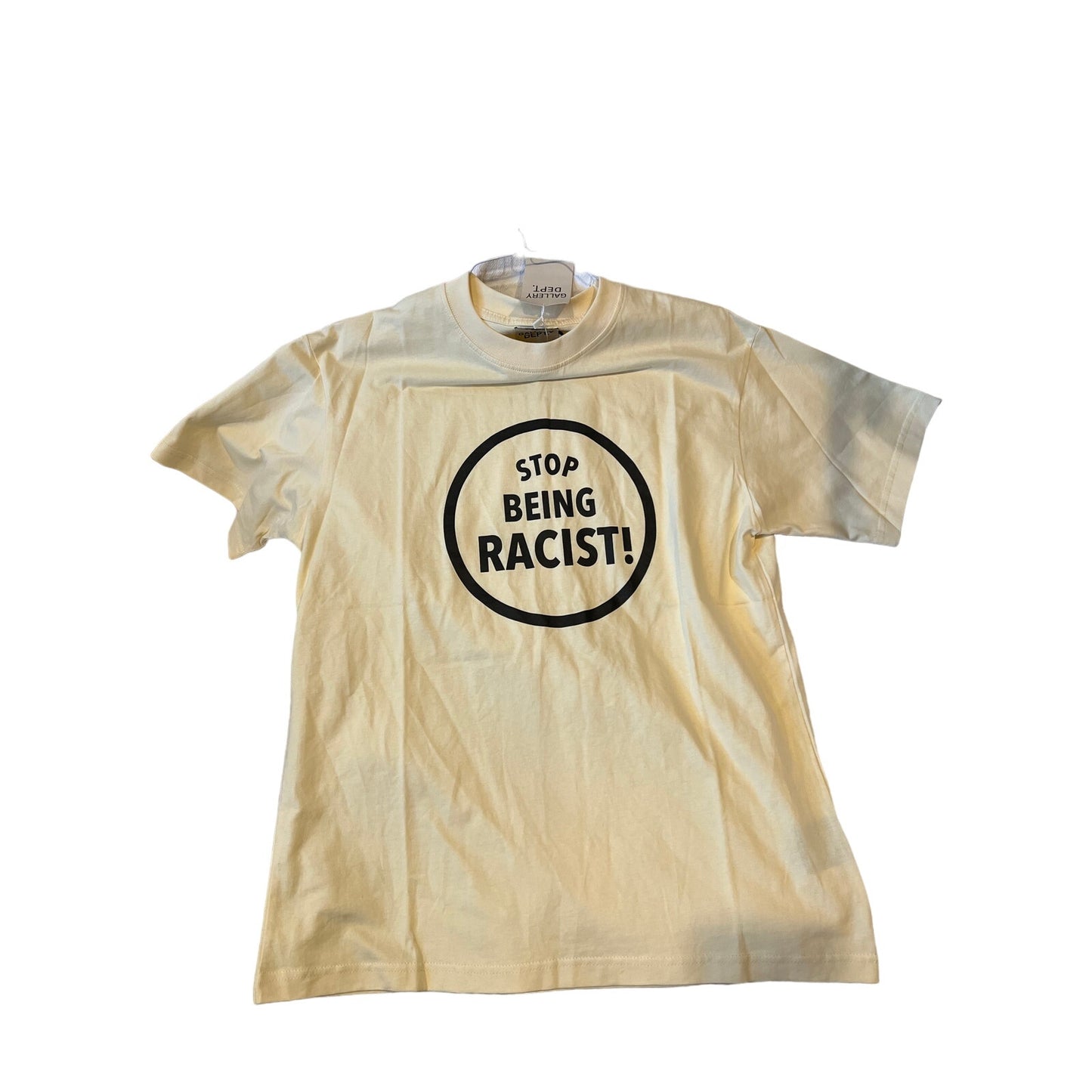 NWT Gallery Dept. Stop Being Racist Tee Shirt Mens M