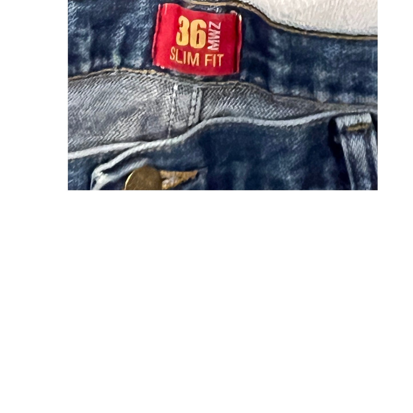 Wrangler Slim Fit Leg Blue 36 MWZ Jeans Mens 40x34