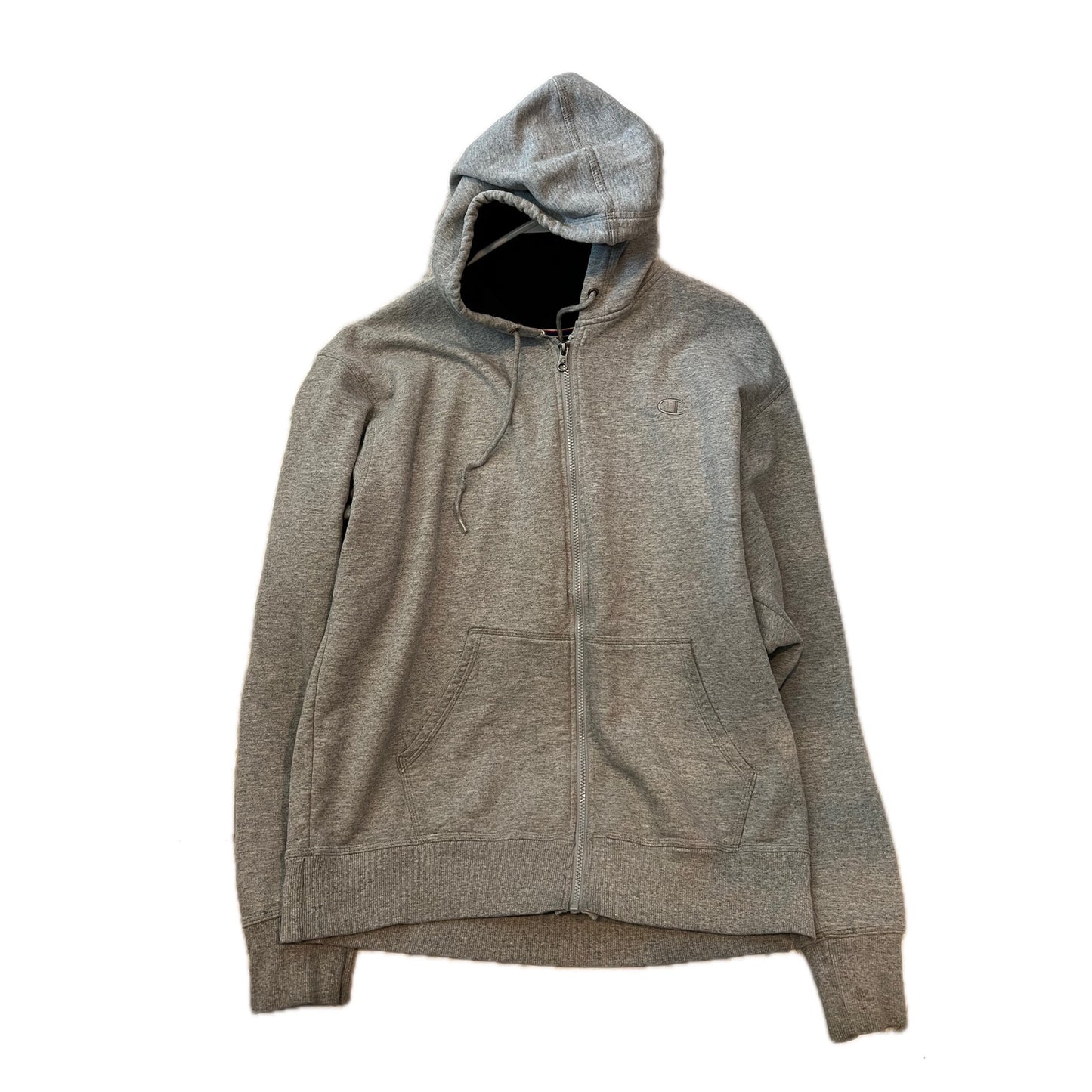 Sweat à capuche zippé Champion gris pour homme taille L