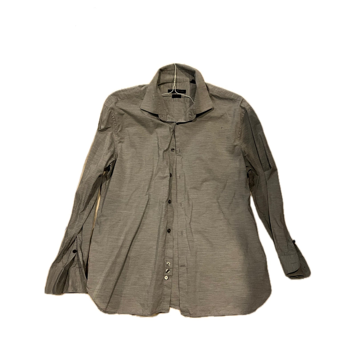 John Varvatos Gray Dress Shirt Mens L 16.5/32-33