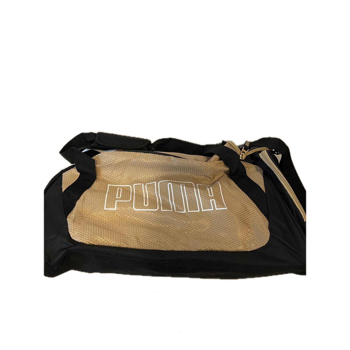 Puma Black Tan Duffel Bag 18"x10"x10"