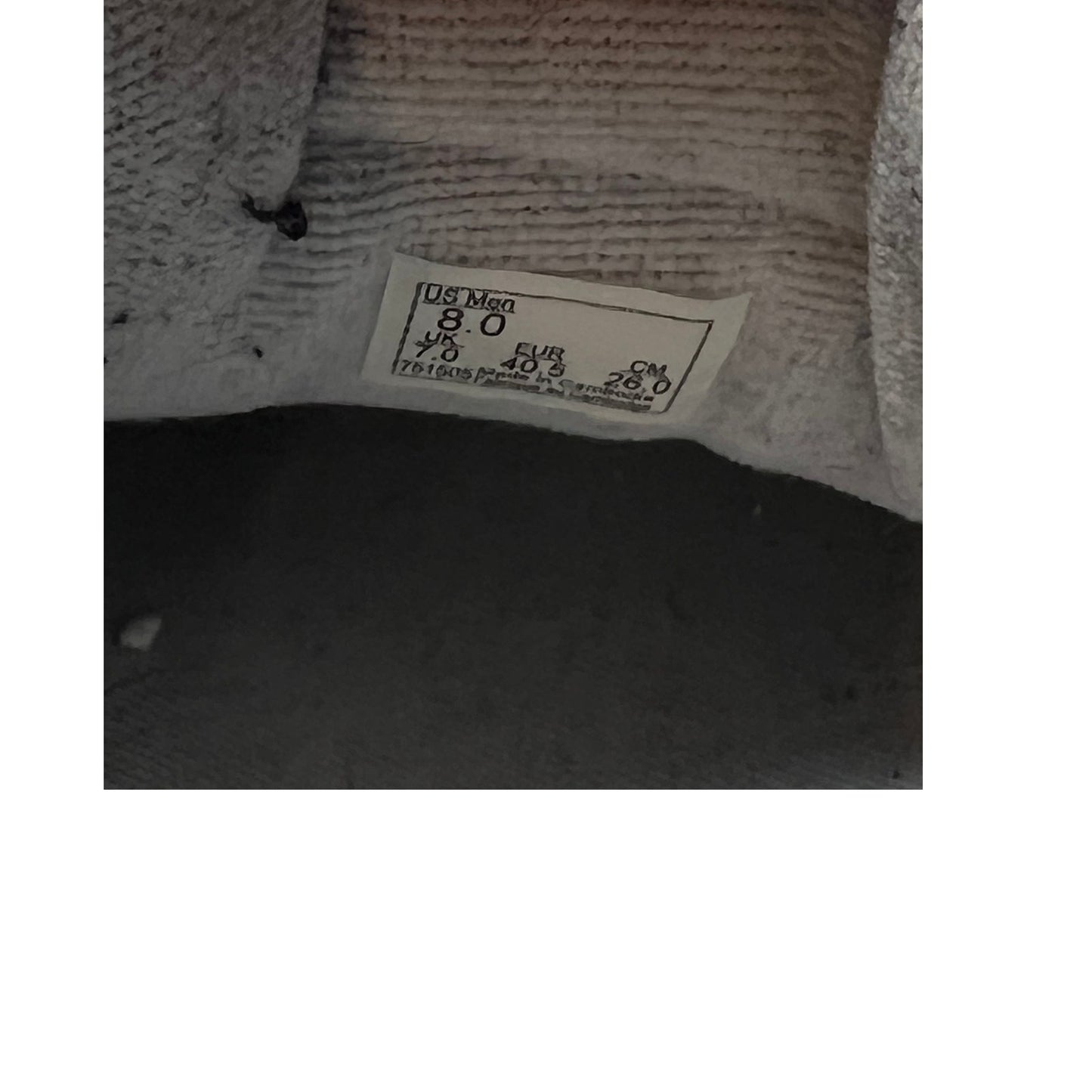 Baskets basses Vans Seldan blanches homme taille 8
