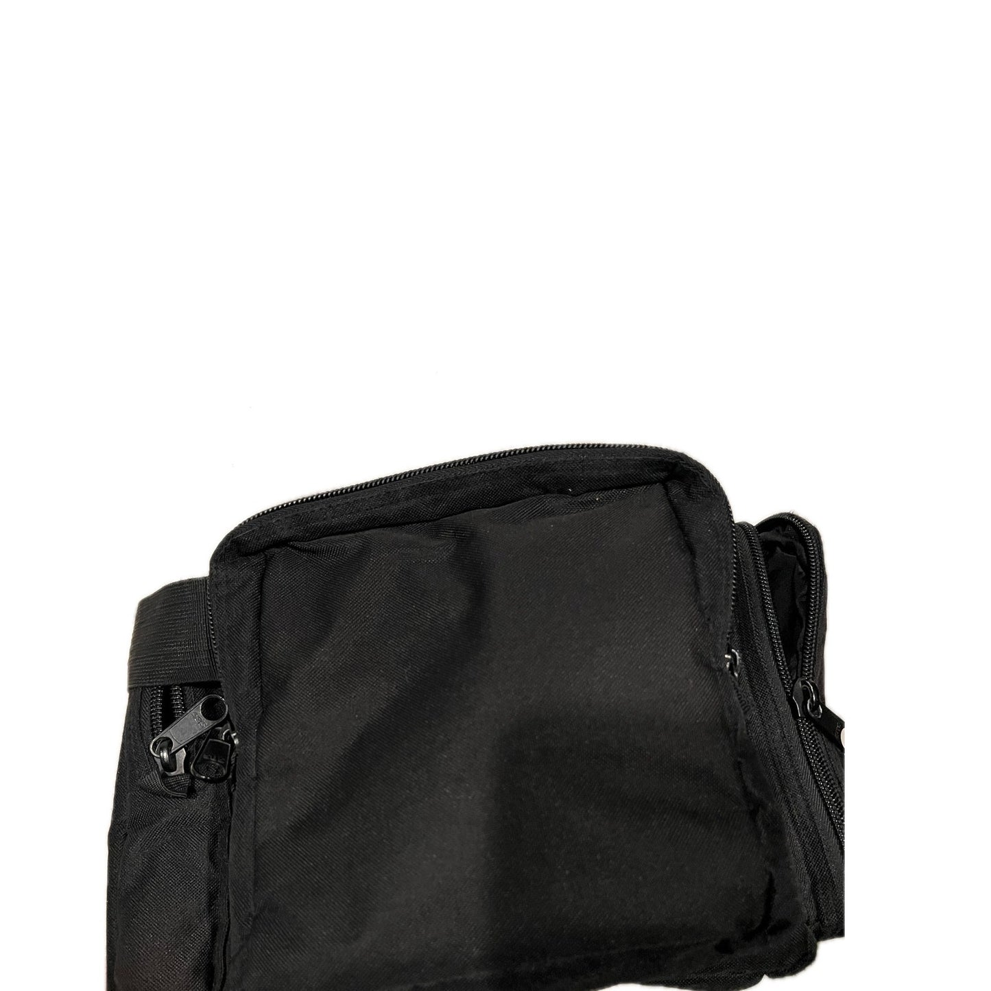 Grand sac polochon tactique en toile noire 50x38x38 cm