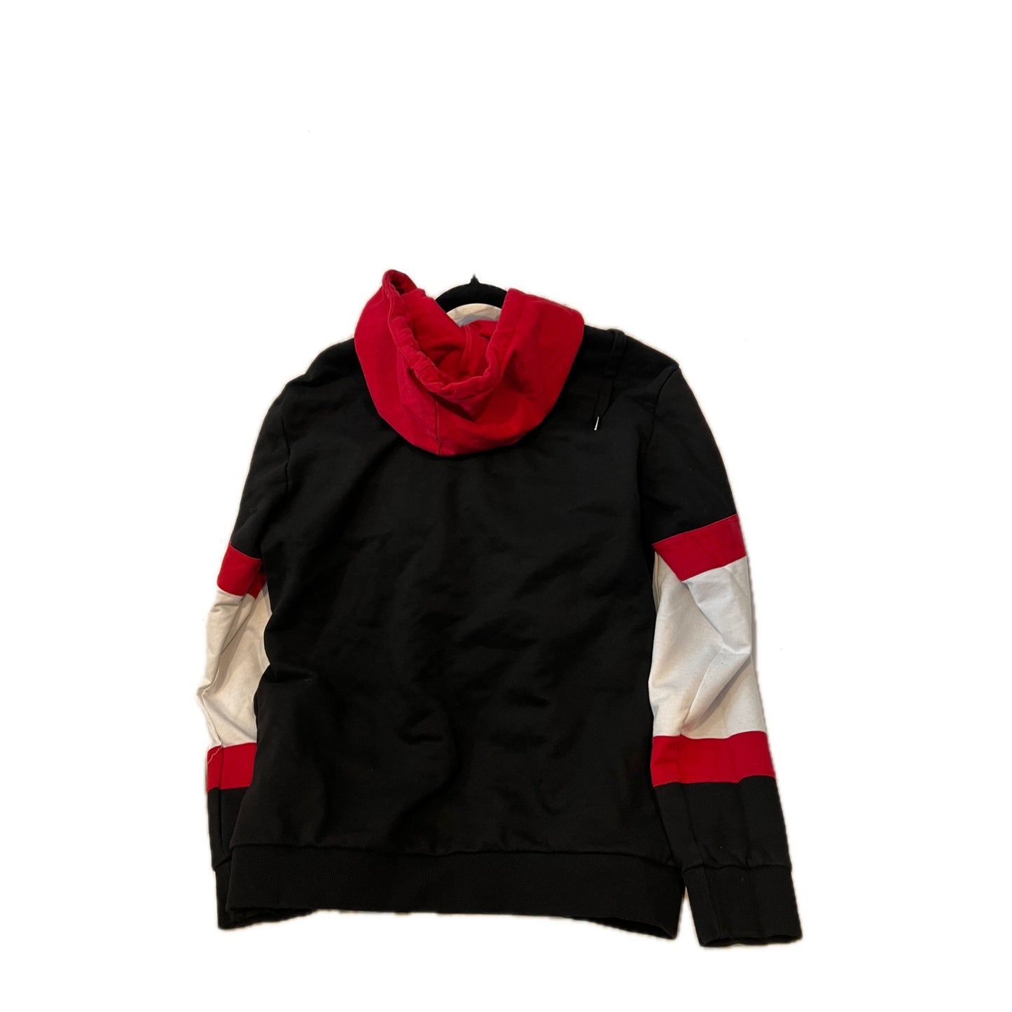 Sudadera y pantalón deportivos Avant Garde negros y rojos para hombre, talla XL