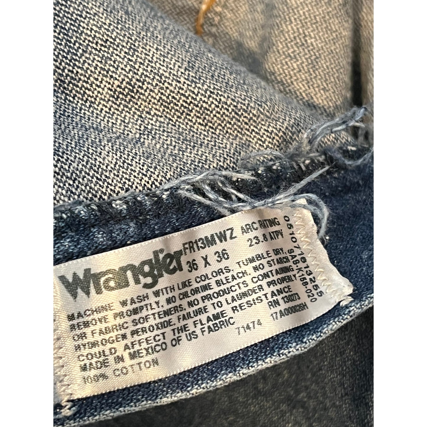 Wrangler FR Jean résistant aux flammes Original Fit Homme 36x36