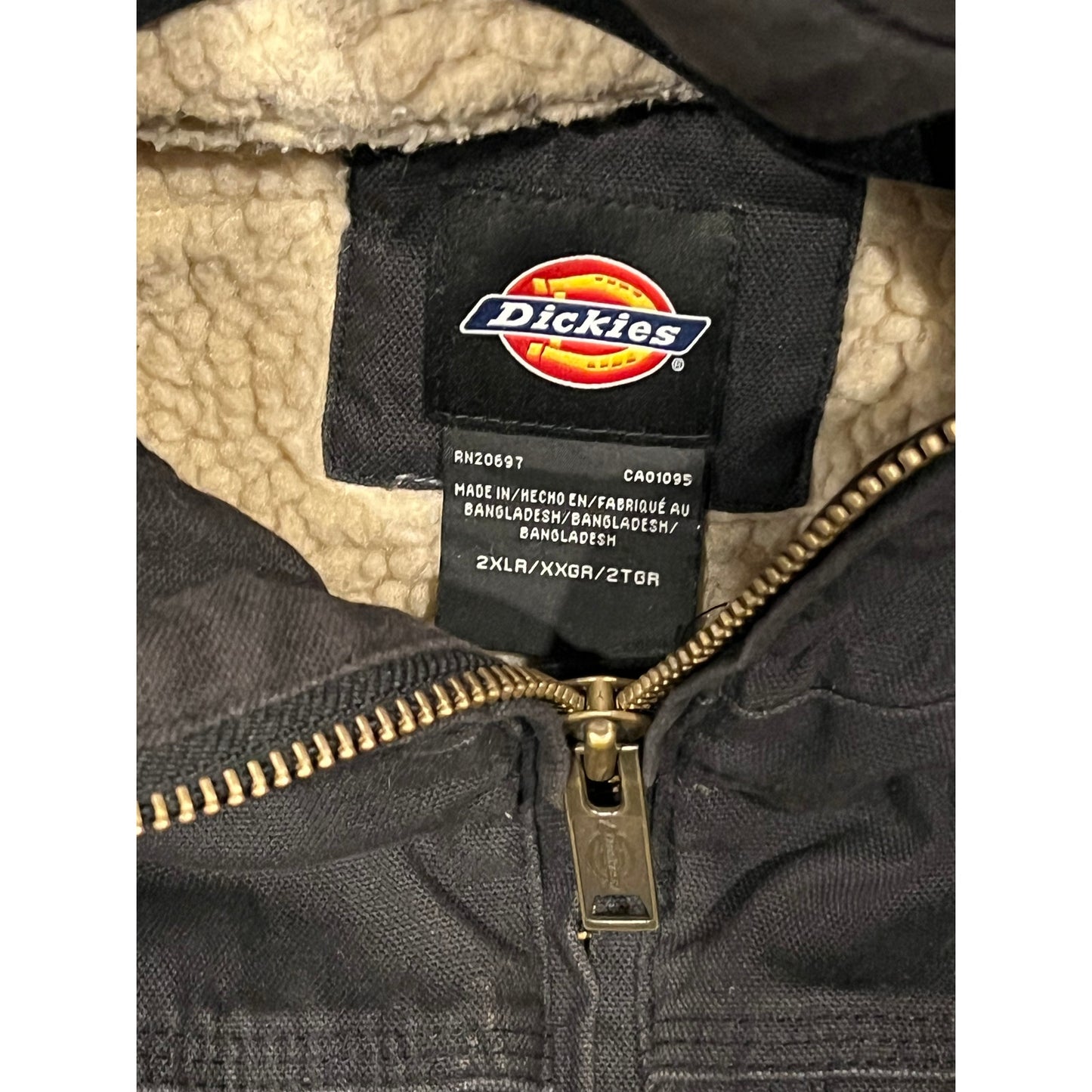 Dickies Built to Last Gray Hooded Insulated Jacket Mens 2XLR