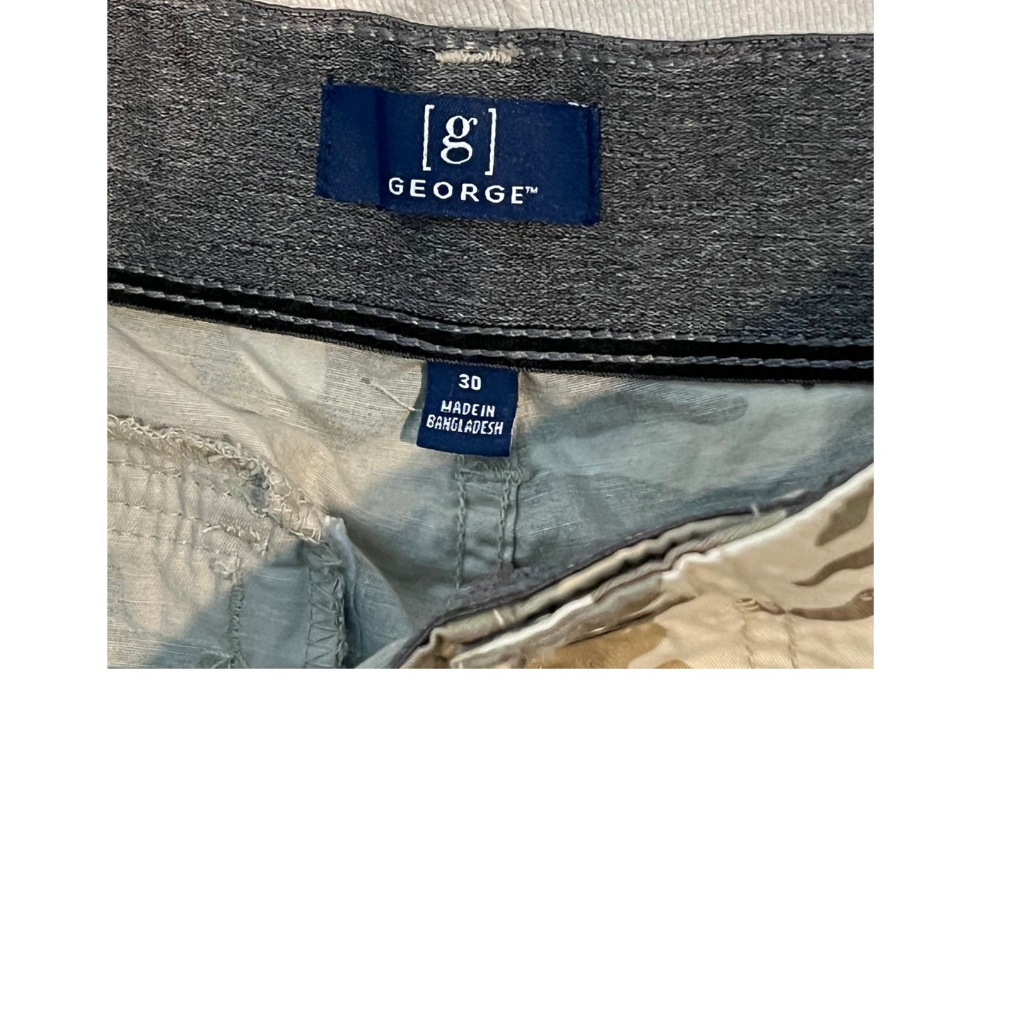 George Camo Cargo Chino Shorts W: 30 I: 10