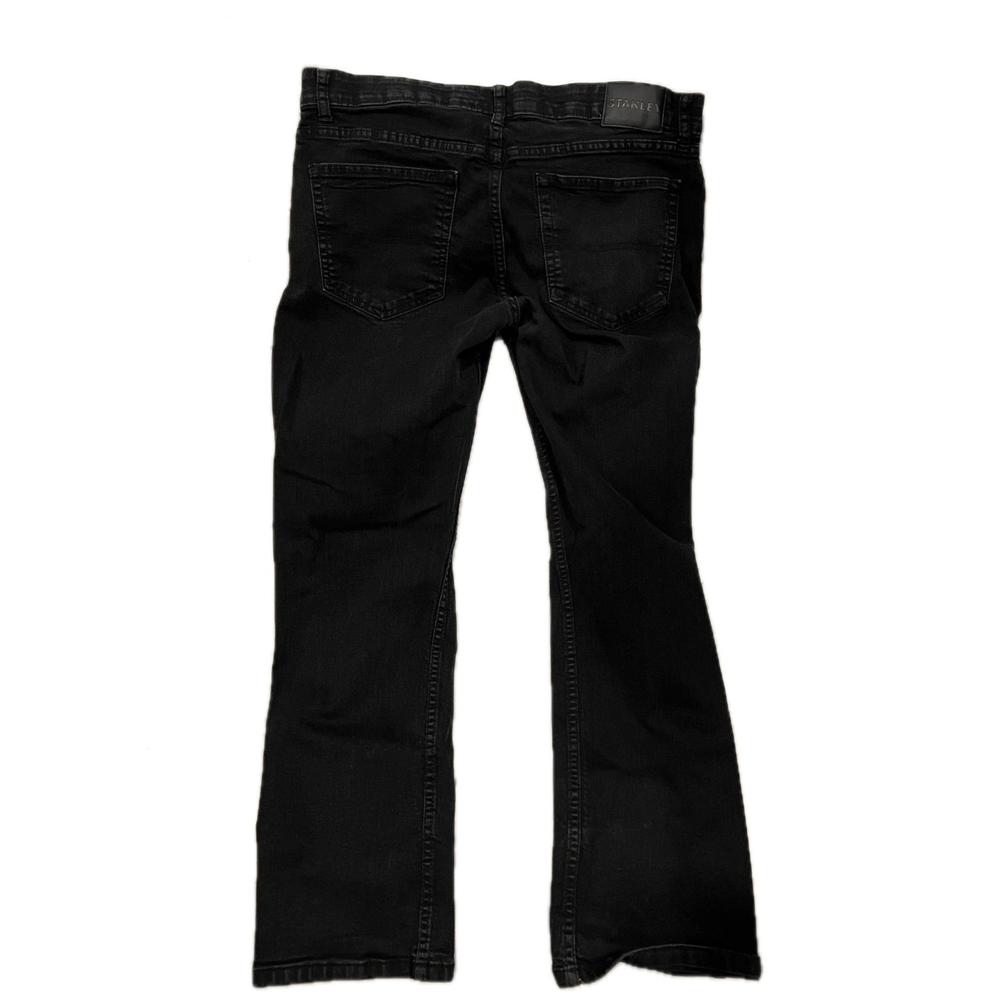 Stanley Stretch Tech Jeans corte recto negro para hombre 30x30