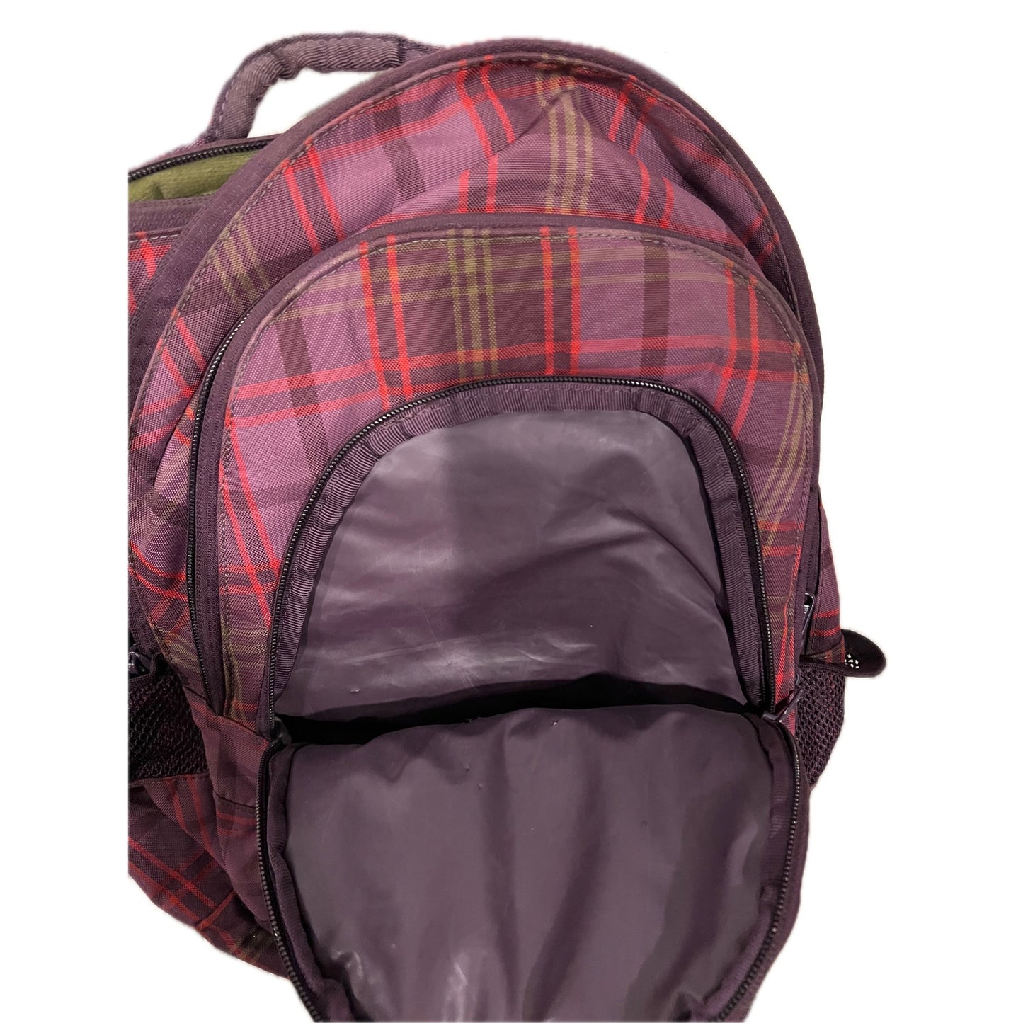 Dakine Campus 33L Red Pink Purple Plaid Backpack