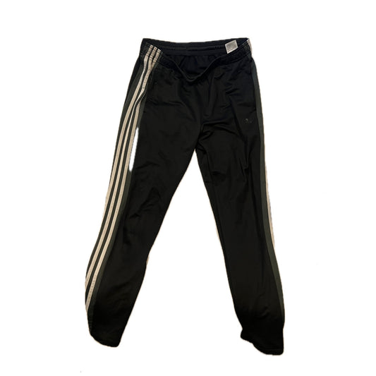 Pantalon de jogging Adidas zippé aux chevilles noir et blanc homme taille M