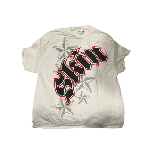 Skin Industries White T-Shirt Mens 2XL