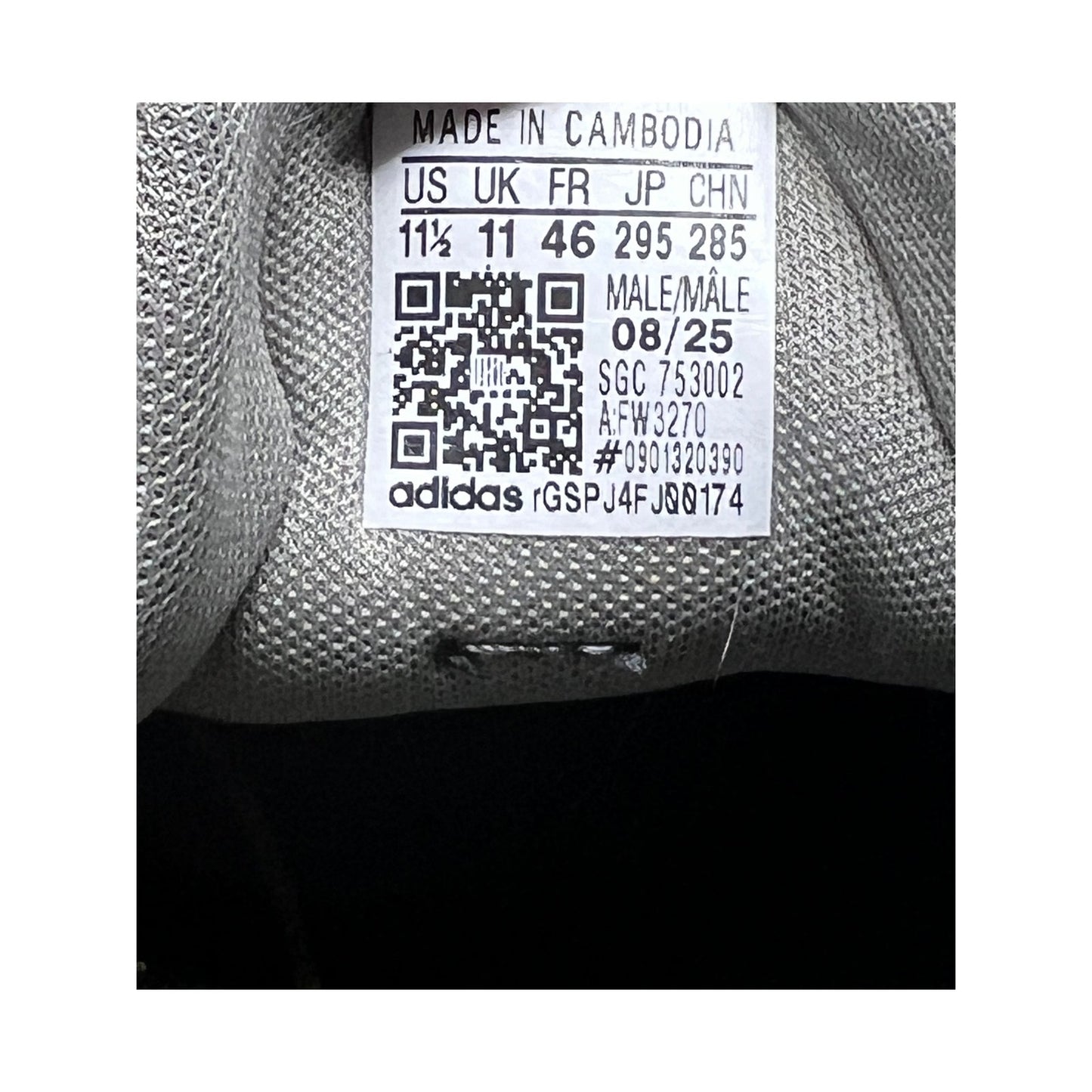 adidas Daily 3.0 Grey Black Sneakers Mens 11.5