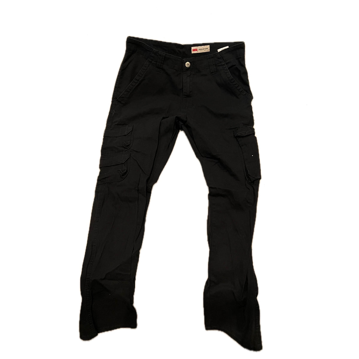 Wrangler Regular Taper Black Pants Mens 32x30