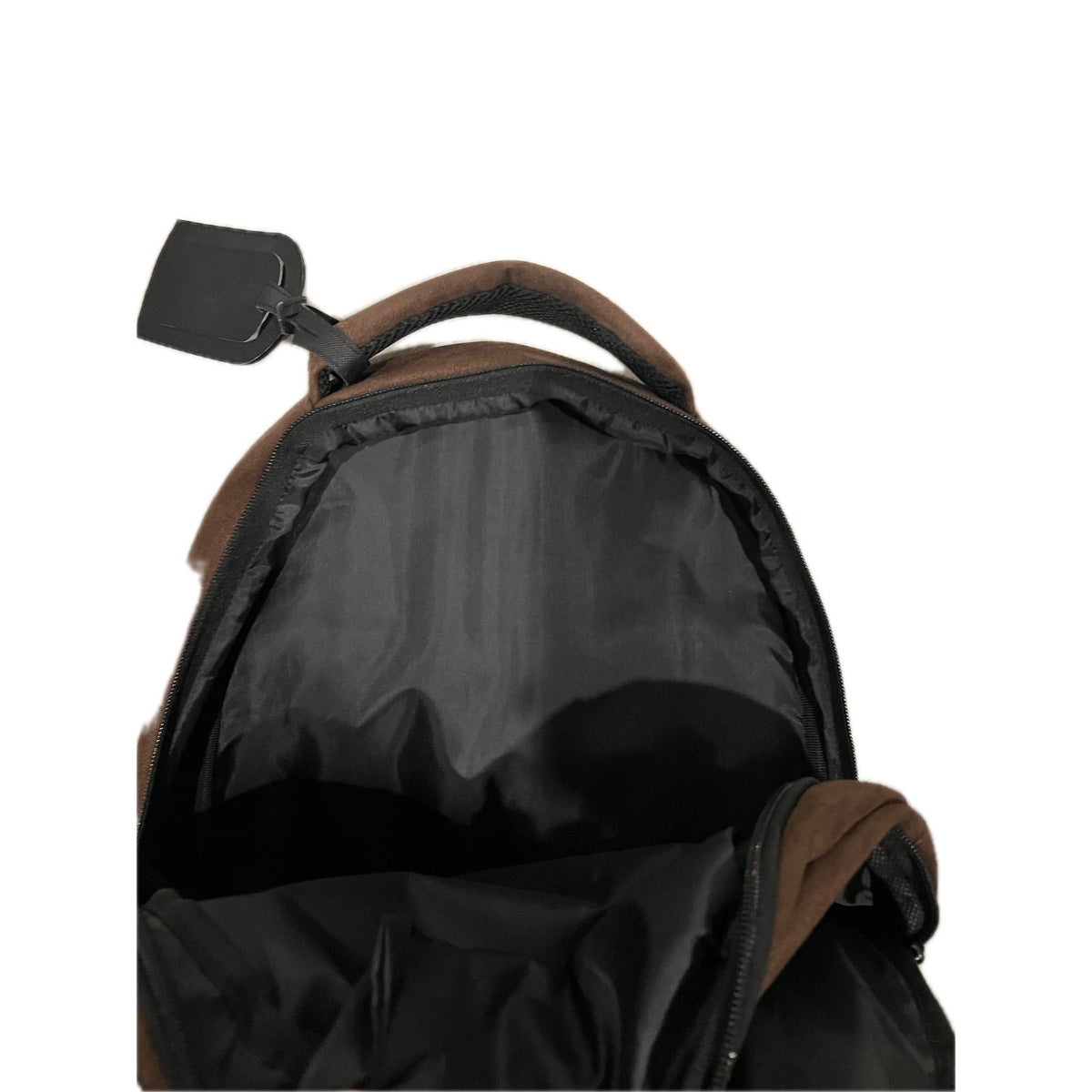 Hiram Bingham Belmond Train Brown Suede Feel Backpack