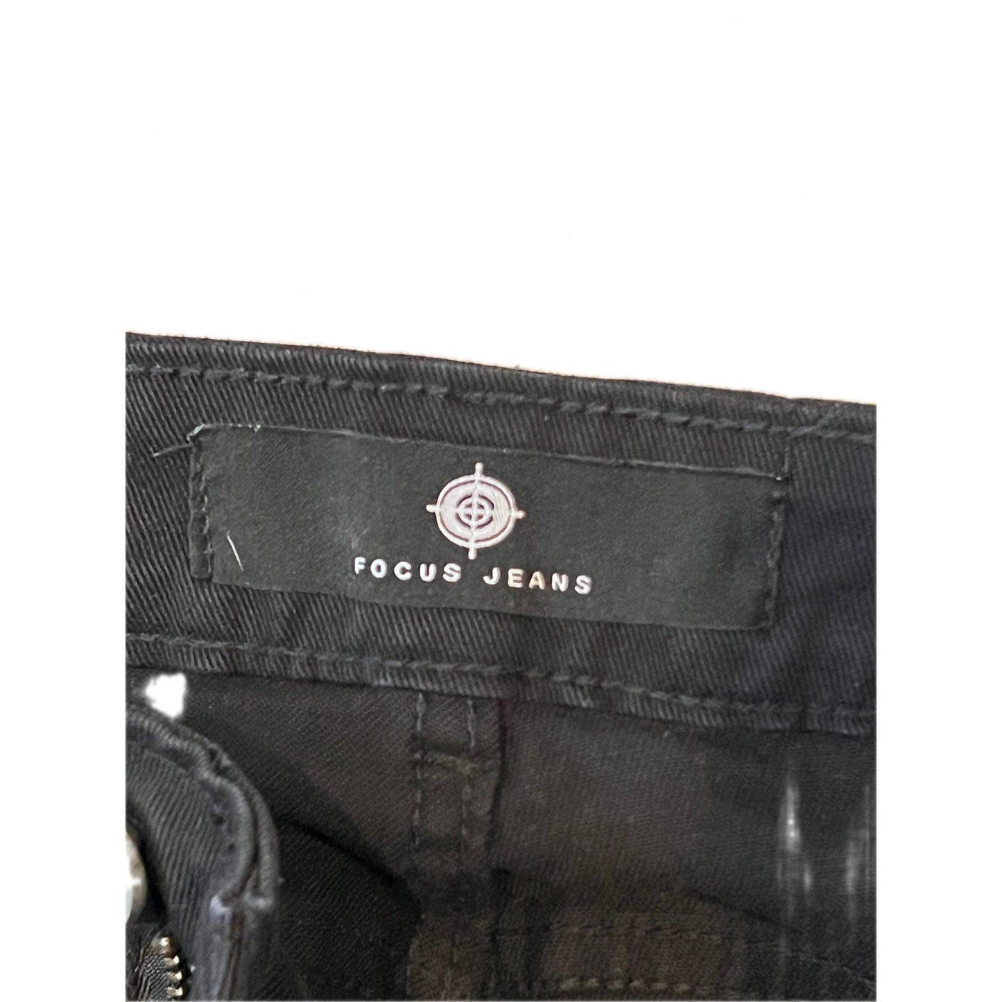 Pantalones vaqueros Focus ajustados rectos desgastados negros 36x32
