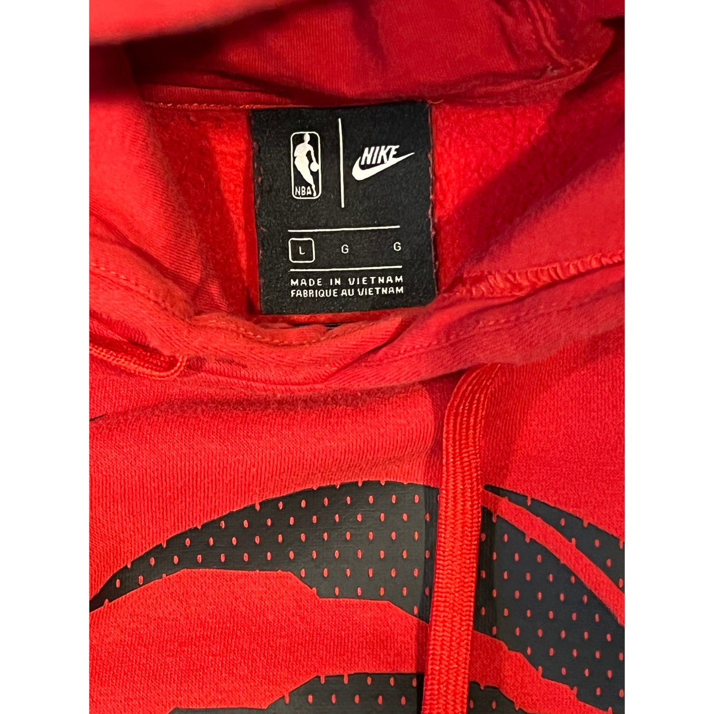 Nike NBA Collab Red Pullover Hoodie Mens L