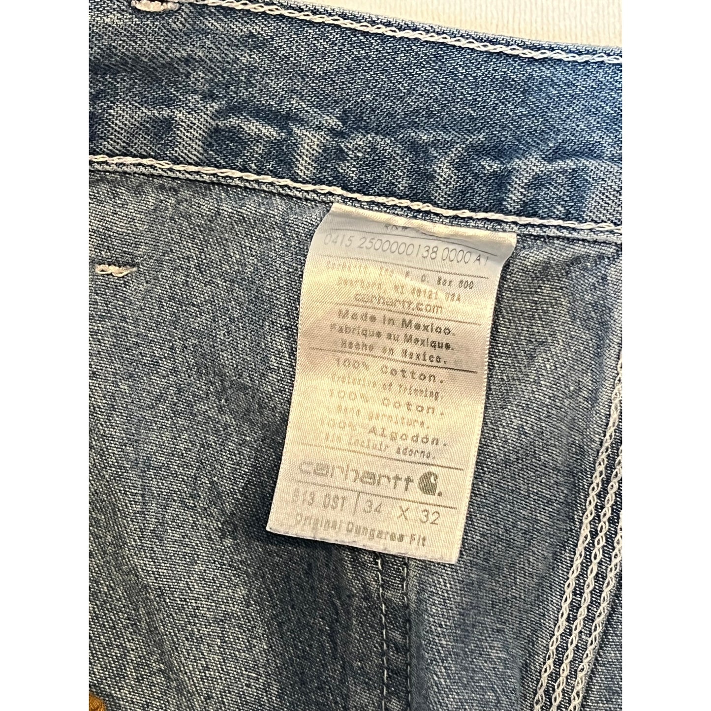 Carhartt Relaxed Fit Jeans Mens 34x32