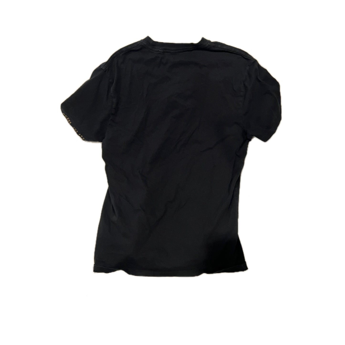 Guess T-Shirt Homme Noir Logo en relief Taille M
