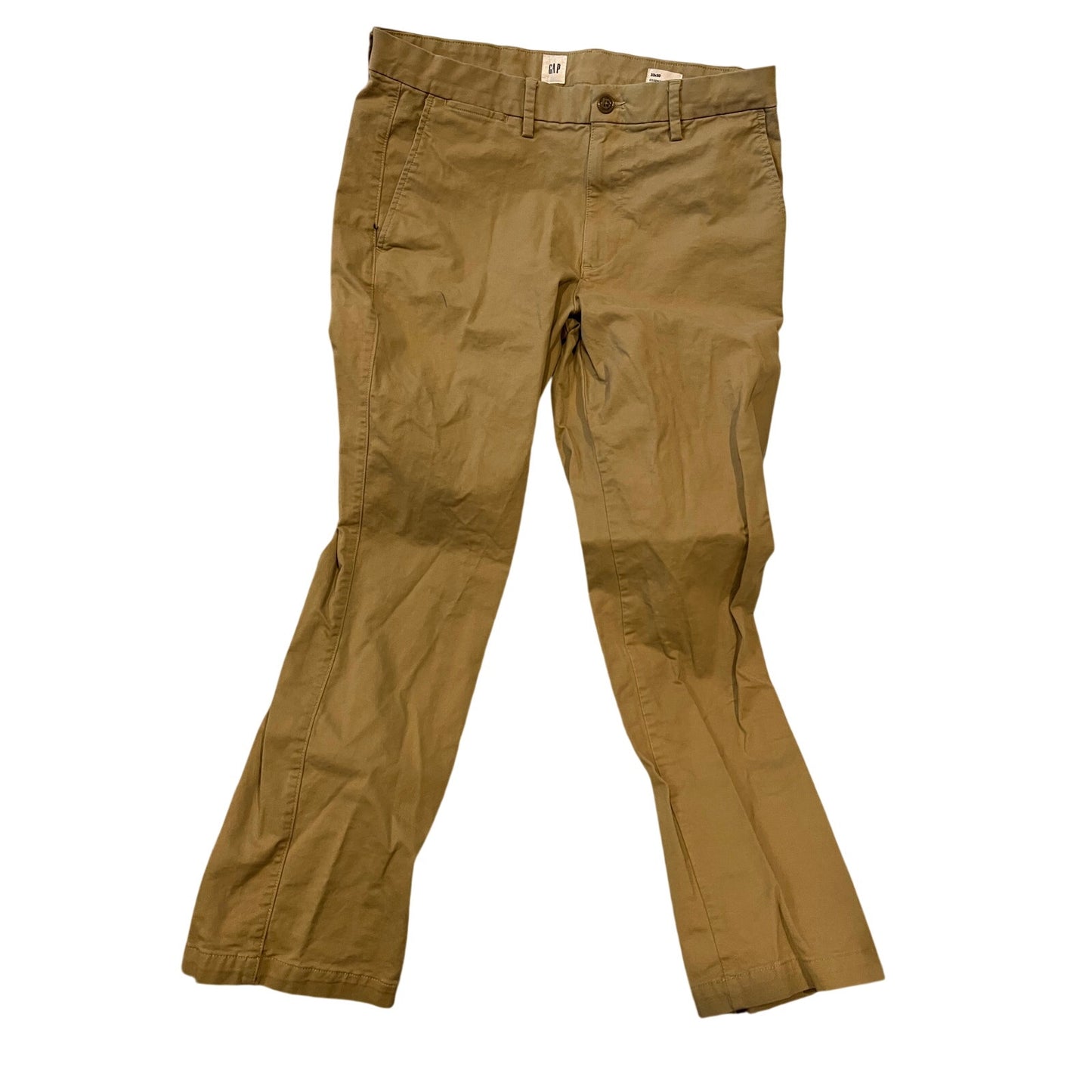 Gap Essential Straight Kahki Chinos Mens 33x30