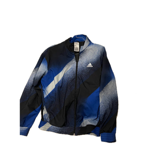Adidas Zip Up Blue Shaded Windbreaker Womans Small