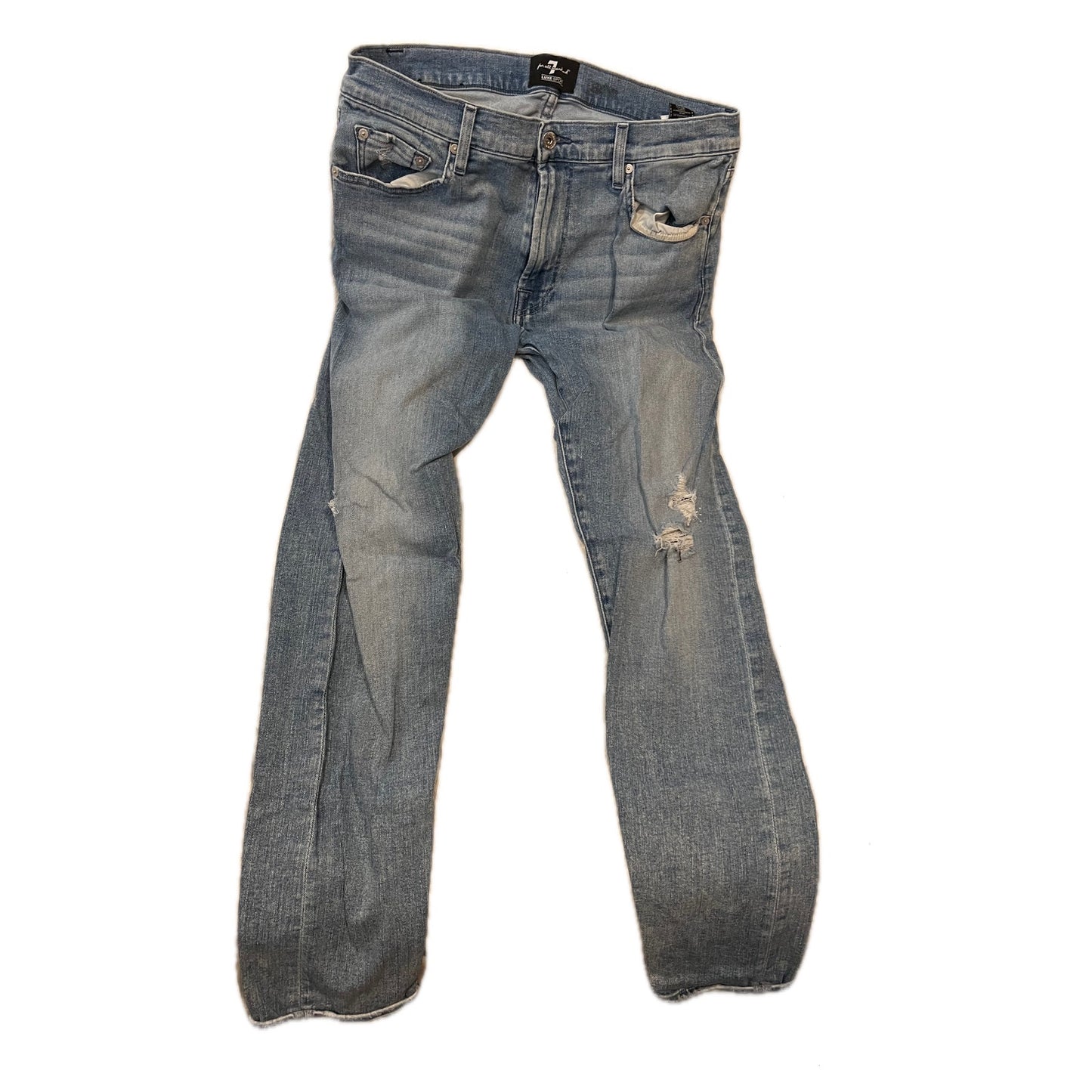 7 For all Mankind Slim Straight Luxe Sport Jeans Mens 32x32